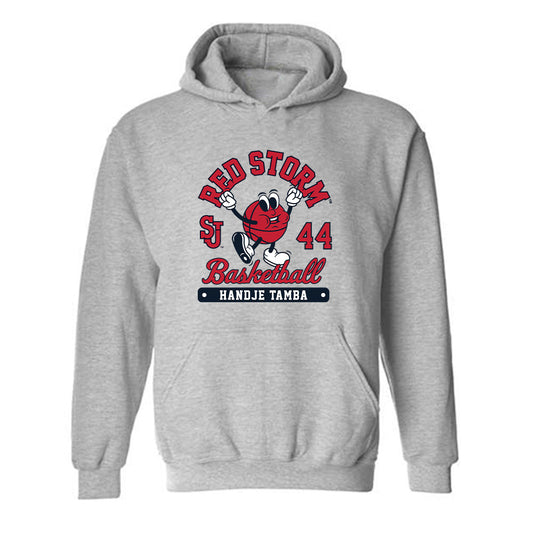 St. Johns - NCAA Men's Basketball : Handje Tamba - Fashion Shersey Hooded Sweatshirt-0