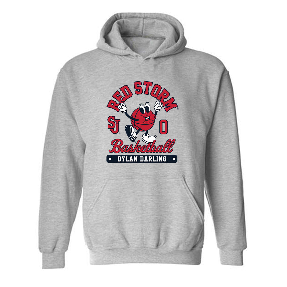 St. Johns - NCAA Men's Basketball : Dylan Darling - Fashion Shersey Hooded Sweatshirt-0
