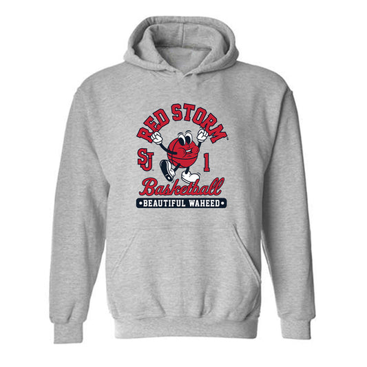 St. Johns - NCAA Women's Basketball : Beautiful Waheed - Fashion Shersey Hooded Sweatshirt-0