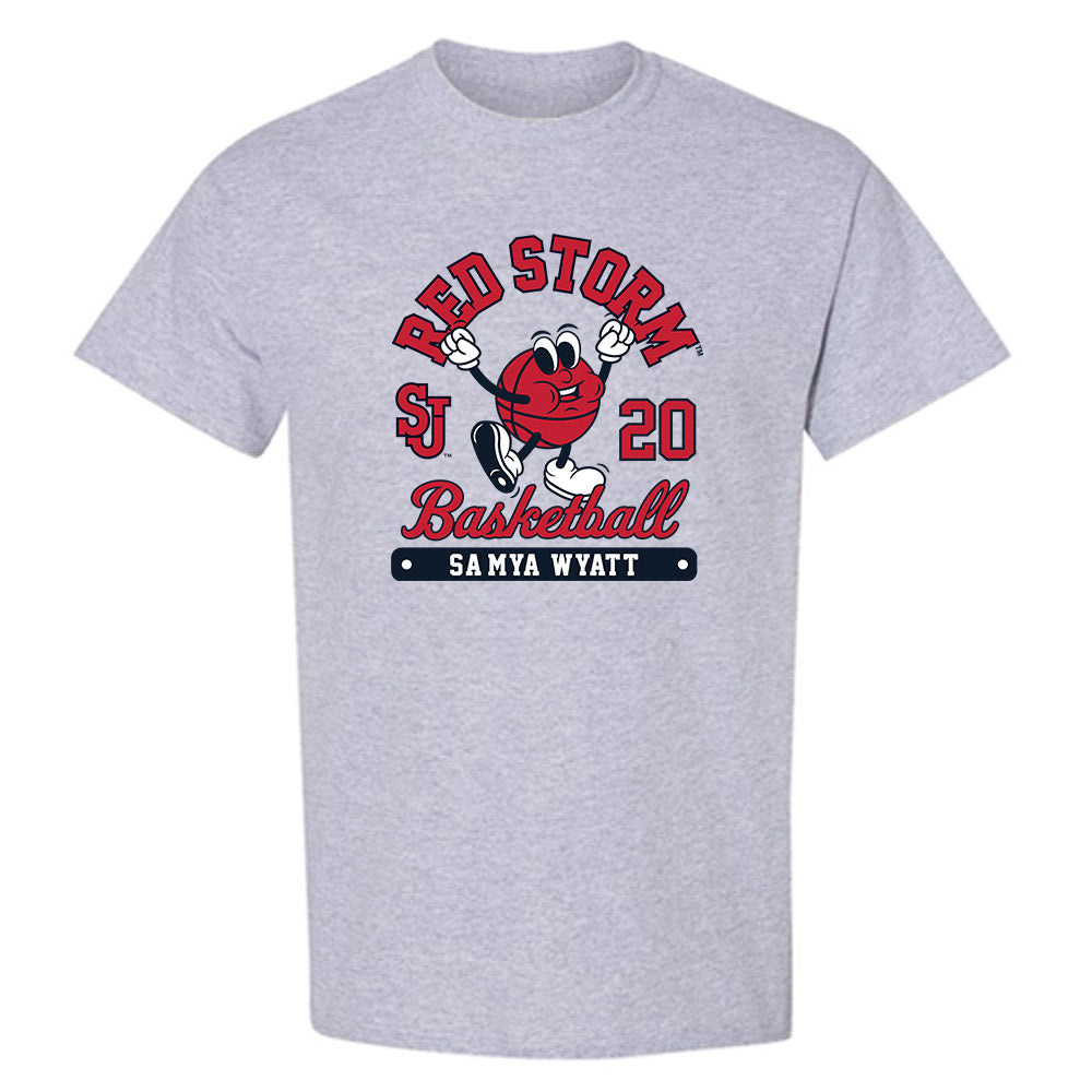 St. Johns - NCAA Women's Basketball : Sa'Mya Wyatt - Fashion Shersey T-Shirt-0
