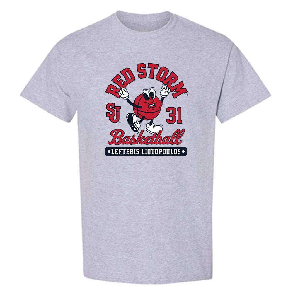 St. Johns - NCAA Men's Basketball : Lefteris Liotopoulos - Fashion Shersey T-Shirt-0