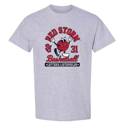 St. Johns - NCAA Men's Basketball : Lefteris Liotopoulos - Fashion Shersey T-Shirt-0