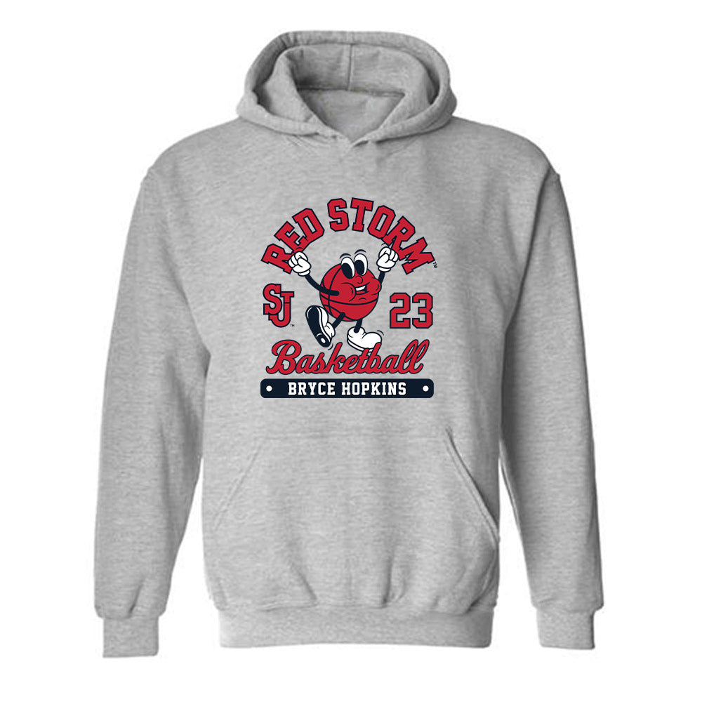 St. Johns - NCAA Men's Basketball : Bryce Hopkins - Fashion Shersey Hooded Sweatshirt-0
