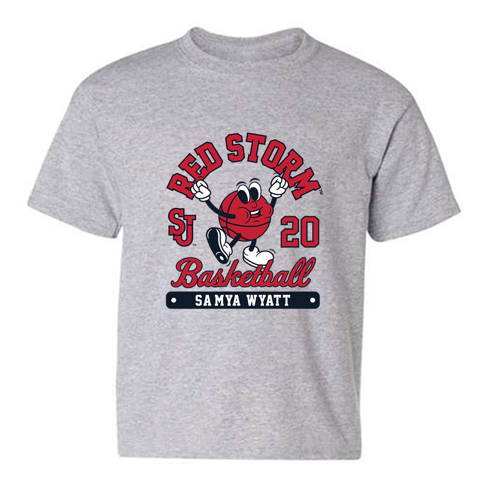St. Johns - NCAA Women's Basketball : Sa'Mya Wyatt - Fashion Shersey Youth T-Shirt-0