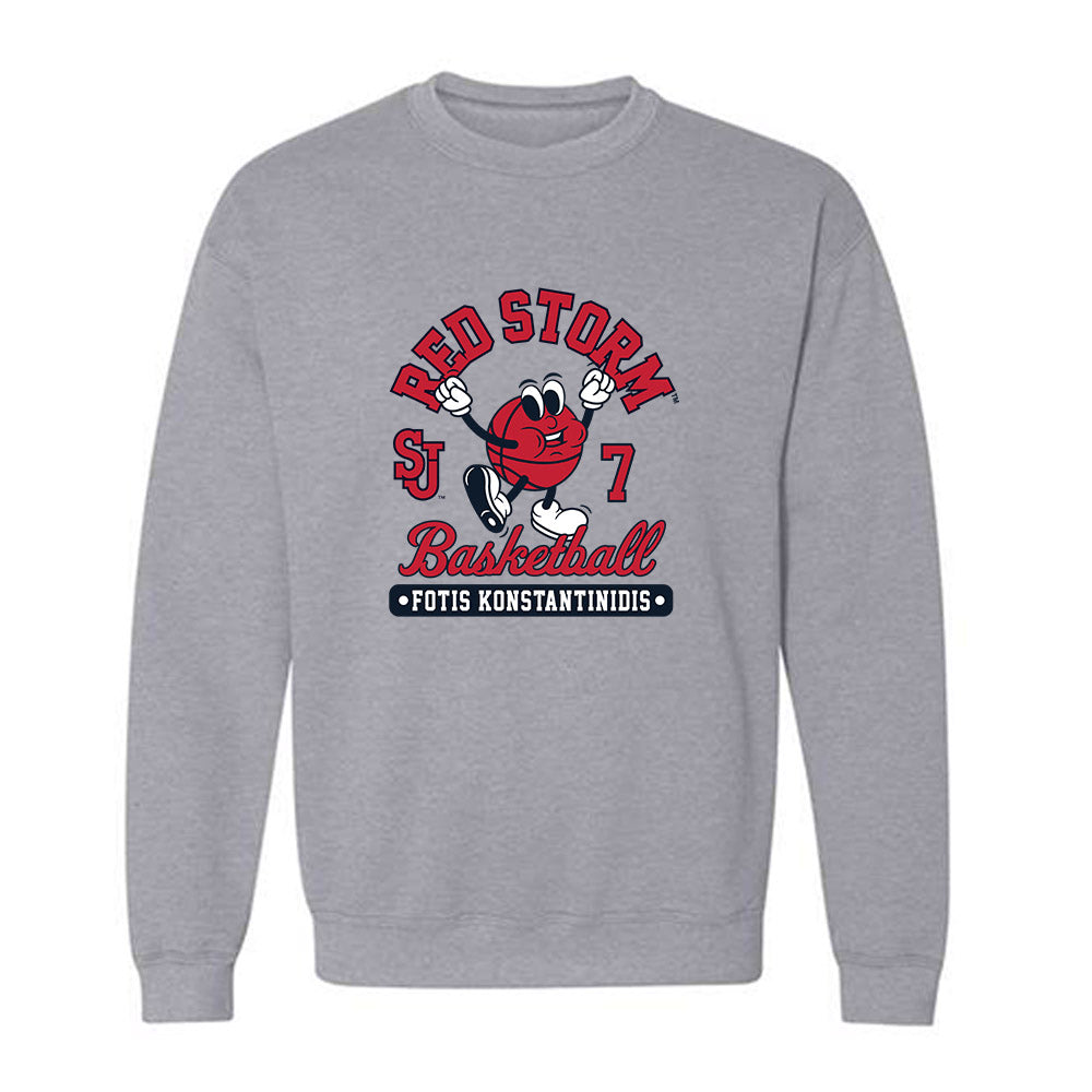 St. Johns - NCAA Men's Basketball : Fotis Konstantinidis - Fashion Shersey Crewneck Sweatshirt-0