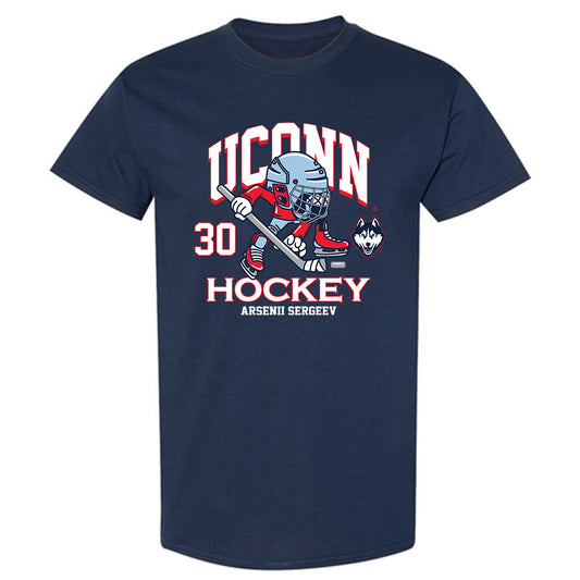 UConn - NCAA Men's Ice Hockey : Arsenii Sergeev - Fashion Shersey T-Shirt