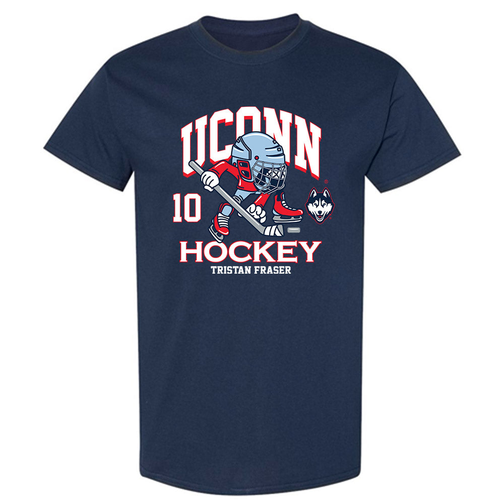 UConn - NCAA Men's Ice Hockey : Tristan Fraser - Fashion Shersey T-Shirt