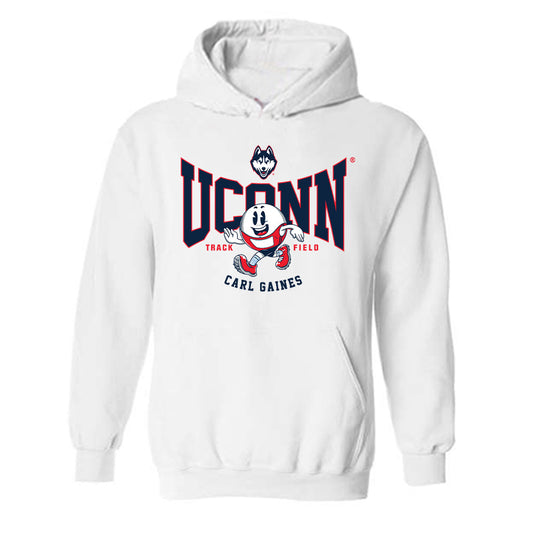 UConn - NCAA Men's Track & Field : Carl Gaines - Fashion Shersey Hooded Sweatshirt