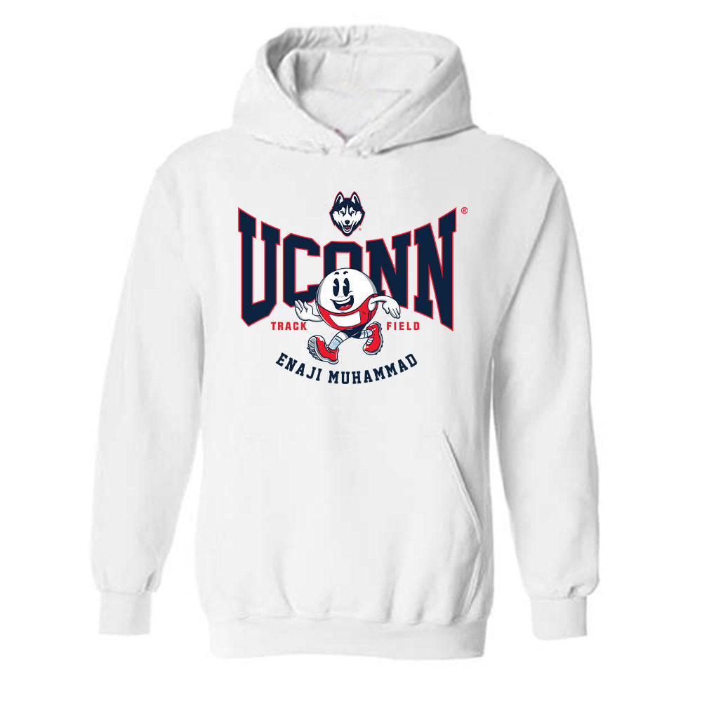 UConn - NCAA Men's Track & Field : Enaji Muhammad - Fashion Shersey Hooded Sweatshirt