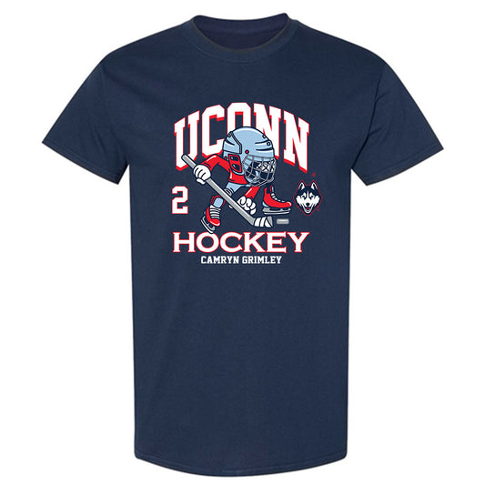 UConn - NCAA Women's Ice Hockey : Camryn Grimley - Fashion Shersey T-Shirt-0
