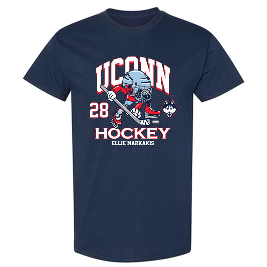 UConn - NCAA Women's Ice Hockey : Ellie Markakis - Fashion Shersey T-Shirt-0