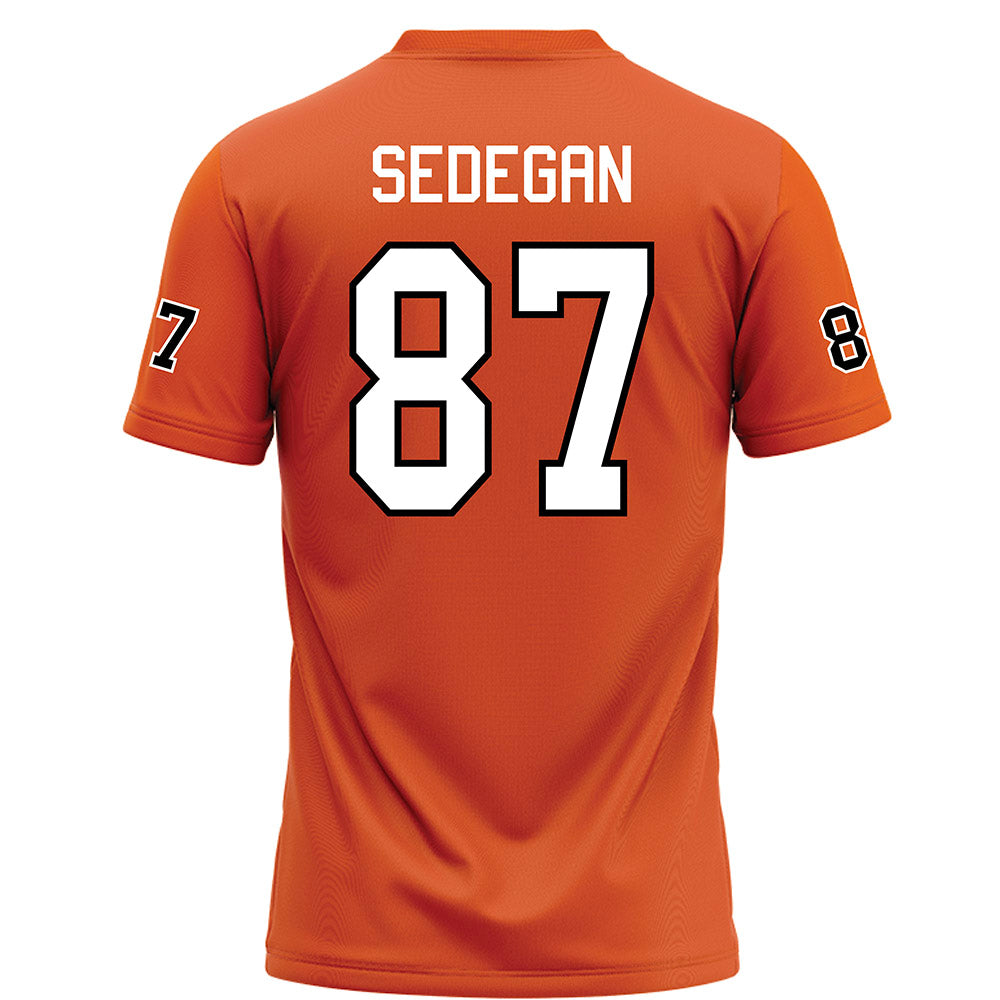 UTPB - NCAA Football : Caleb Sedegan - Orange Football Jersey-1