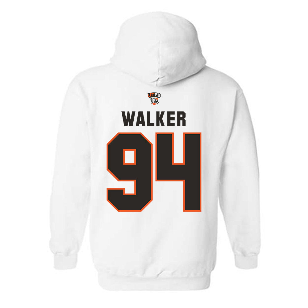 UTPB - NCAA Football : David Walker - Replica Shersey Hooded Sweatshirt-1