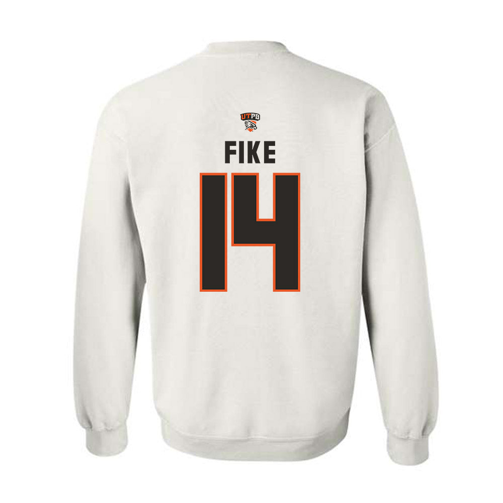 UTPB - NCAA Football : Jaiden Fike - Replica Shersey Crewneck Sweatshirt-1