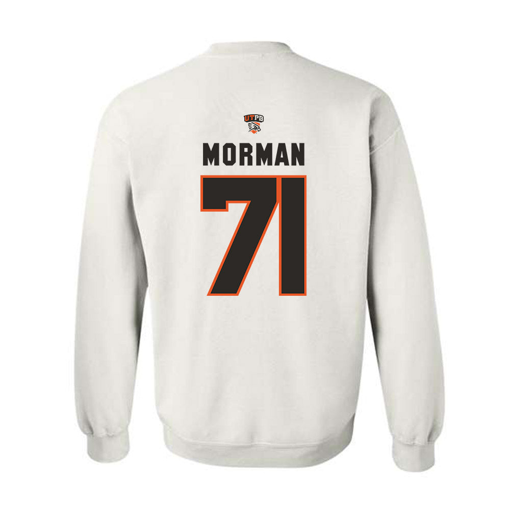 UTPB - NCAA Football : Caleb Morman - Replica Shersey Crewneck Sweatshirt-1