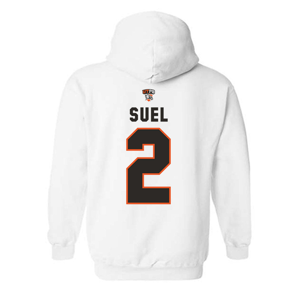 UTPB - NCAA Football : Traylen Suel - Replica Shersey Hooded Sweatshirt-1