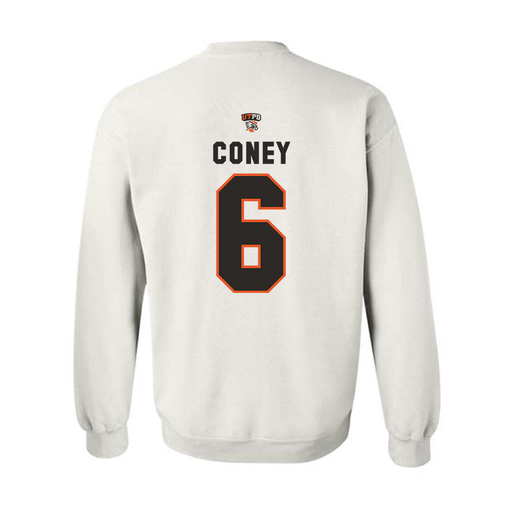 UTPB - NCAA Football : Kharel Coney - Crewneck Sweatshirt Replica Shersey