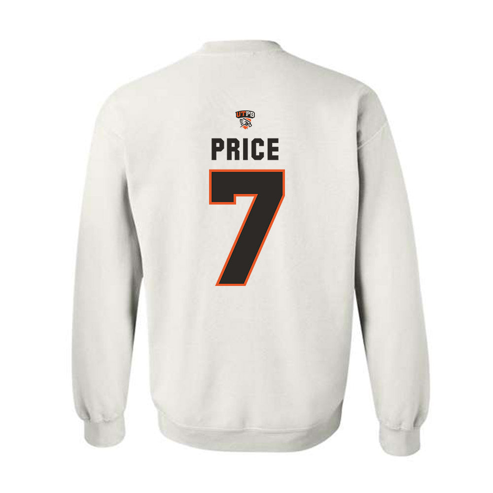 UTPB - NCAA Football : Marquise Price - Replica Shersey Crewneck Sweatshirt-1