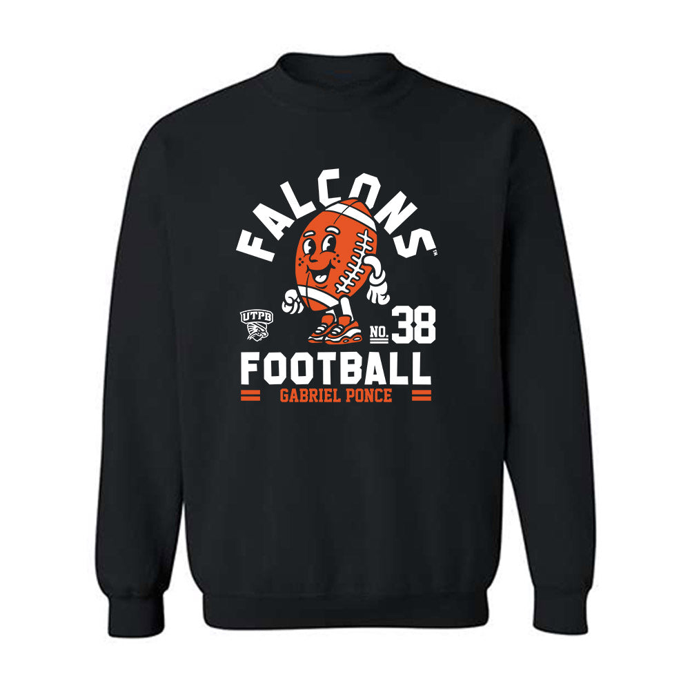 UTPB - NCAA Football : Gabriel Ponce - Fashion Shersey Crewneck Sweatshirt-0