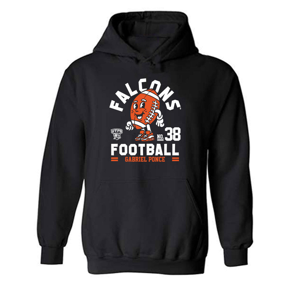 UTPB - NCAA Football : Gabriel Ponce - Fashion Shersey Hooded Sweatshirt-0