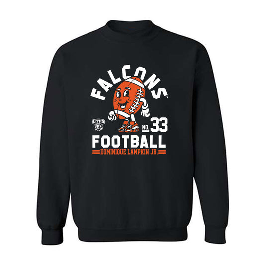 UTPB - NCAA Football : Dominique Lampkin Jr. - Fashion Shersey Crewneck Sweatshirt-0