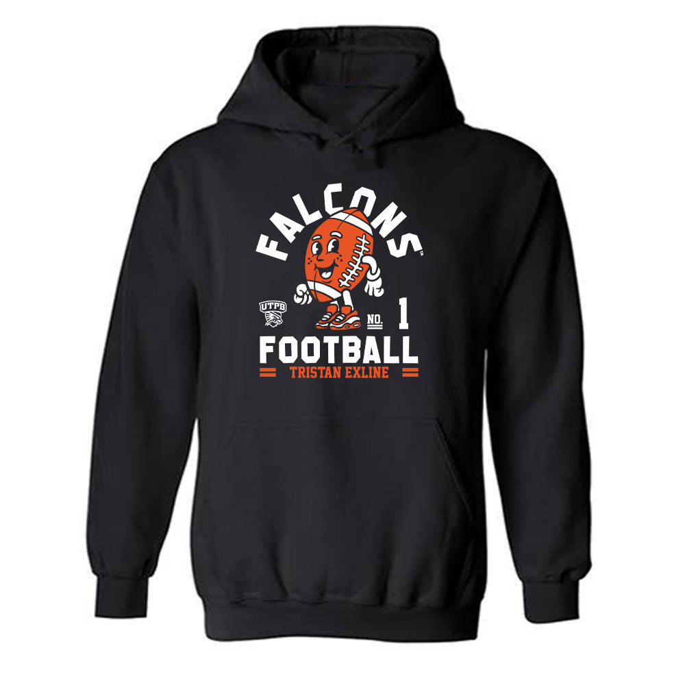 UTPB - NCAA Football : Tristan Exline - Fashion Shersey Hooded Sweatshirt-0