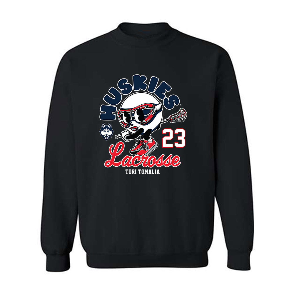 UConn - NCAA Women's Lacrosse : Tori Tomalia - Fashion Shersey Crewneck Sweatshirt