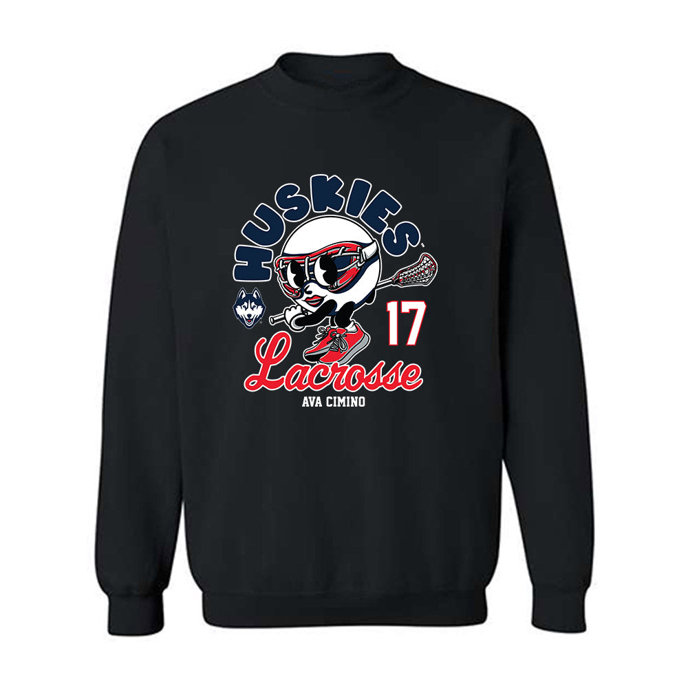 UConn - NCAA Women's Lacrosse : Ava Cimino - Fashion Shersey Crewneck Sweatshirt