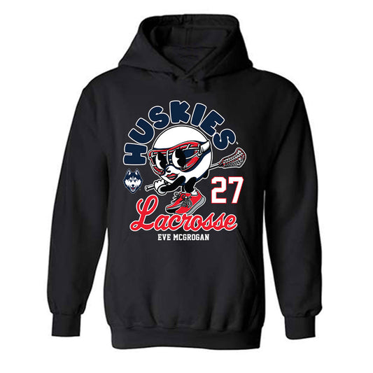 UConn - NCAA Women's Lacrosse : Eve McGrogan - Fashion Shersey Hooded Sweatshirt