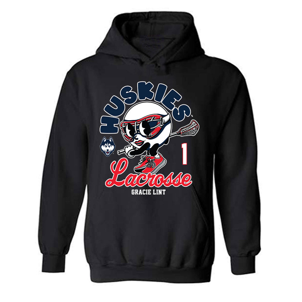 UConn - NCAA Women's Lacrosse : Gracie Lint - Fashion Shersey Hooded Sweatshirt