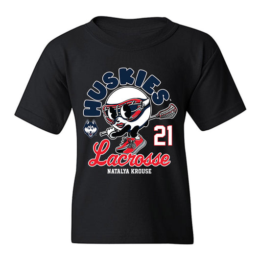 UConn - NCAA Women's Lacrosse : Natalya Krouse - Fashion Shersey Youth T-Shirt-0