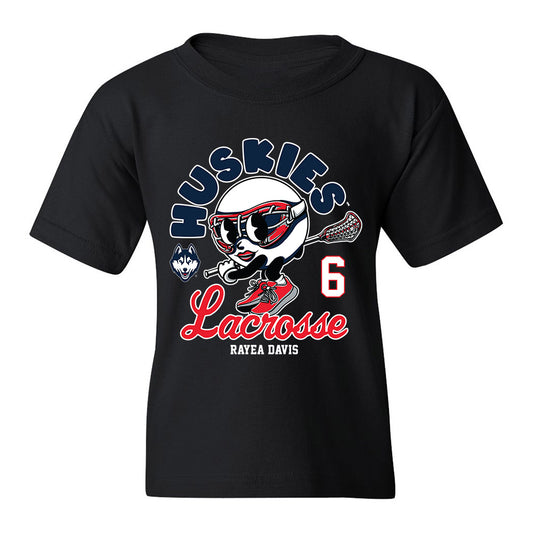 UConn - NCAA Women's Lacrosse : Rayea Davis - Fashion Shersey Youth T-Shirt