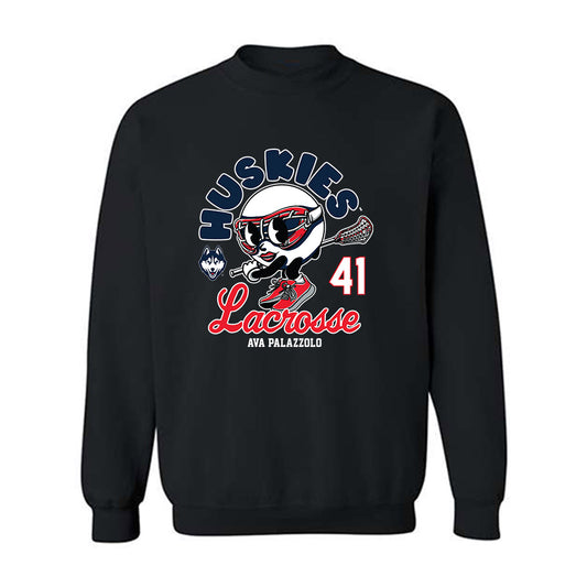 UConn - NCAA Women's Lacrosse : Ava Palazzolo - Fashion Shersey Crewneck Sweatshirt-0