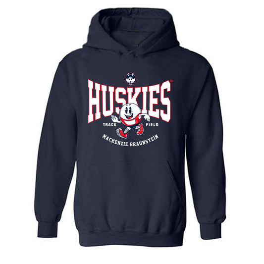 UConn - NCAA Women's Track & Field : Mackenzie Braunstein - Fashion Shersey Hooded Sweatshirt-0