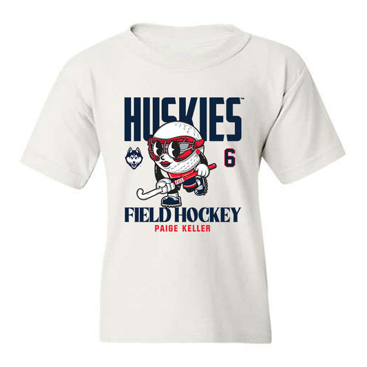 UConn - NCAA Women's Field Hockey : Paige Keller - Fashion Shersey Youth T-Shirt-0