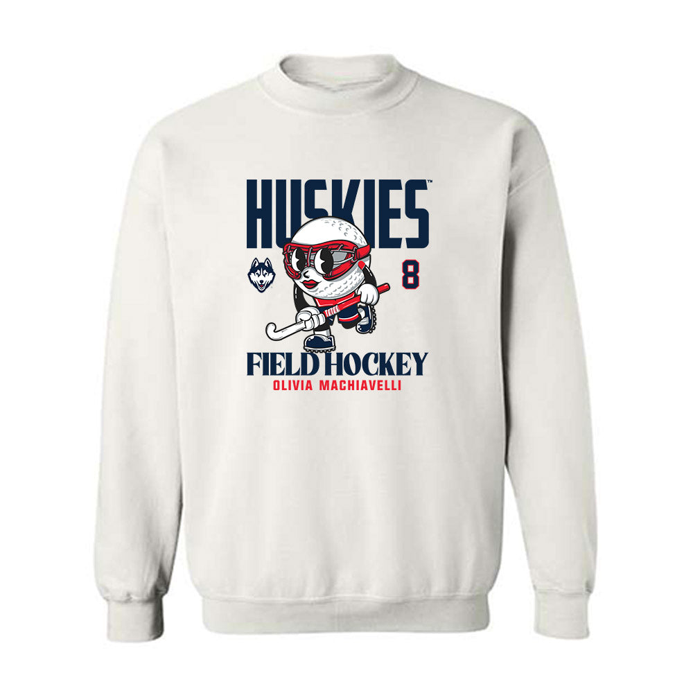 UConn - NCAA Women's Field Hockey : Olivia Machiavelli - Fashion Shersey Crewneck Sweatshirt-0