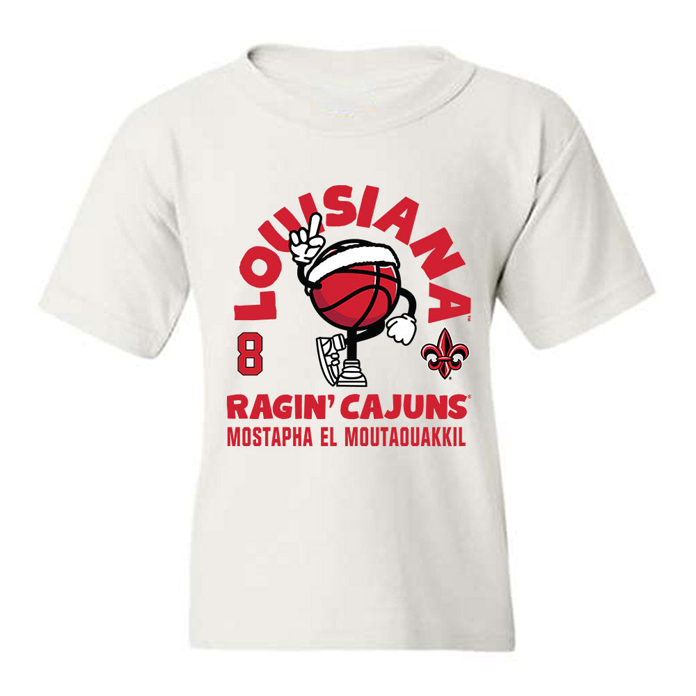 Louisiana - NCAA Men's Basketball : Mostapha El Moutaouakkil - Fashion Shersey Youth T-Shirt-0