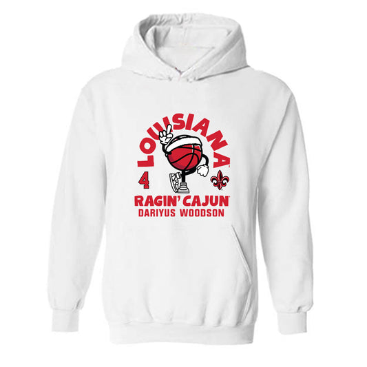 Louisiana - NCAA Men's Basketball : Dariyus Woodson - Fashion Shersey Hooded Sweatshirt-0