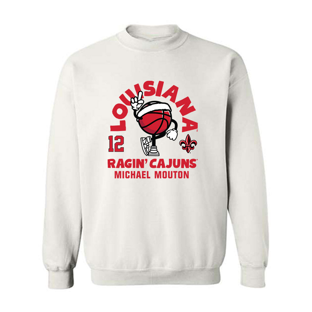Louisiana - NCAA Men's Basketball : Michael Mouton - Fashion Shersey Crewneck Sweatshirt-0