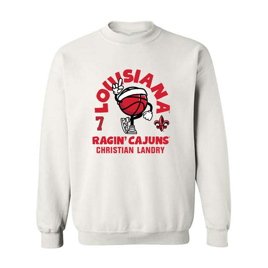 Louisiana - NCAA Men's Basketball : Christian Landry - Fashion Shersey Crewneck Sweatshirt-0
