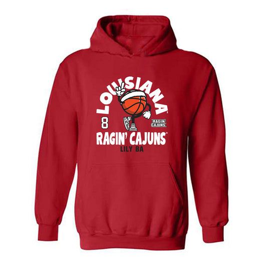 Louisiana - NCAA Women's Basketball : Lily Ba - Fashion Shersey Hooded Sweatshirt-0
