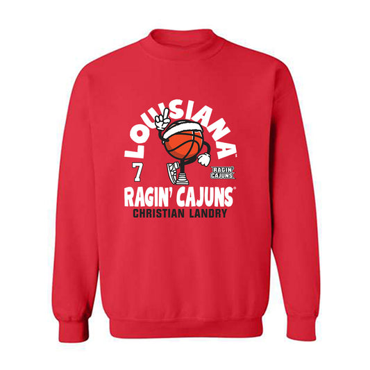 Louisiana - NCAA Men's Basketball : Christian Landry - Fashion Shersey Crewneck Sweatshirt-0