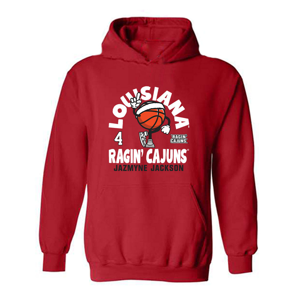 Louisiana - NCAA Women's Basketball : Jazmyne Jackson - Fashion Shersey Hooded Sweatshirt-0
