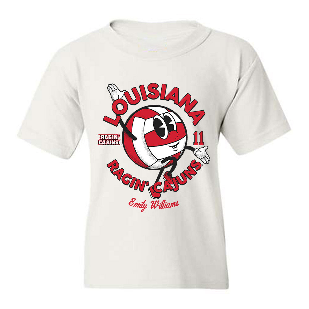 Louisiana - NCAA Women's Volleyball : Emily Williams - Fashion Shersey Youth T-Shirt-0