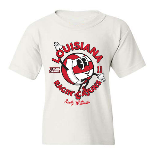Louisiana - NCAA Women's Volleyball : Emily Williams - Fashion Shersey Youth T-Shirt-0