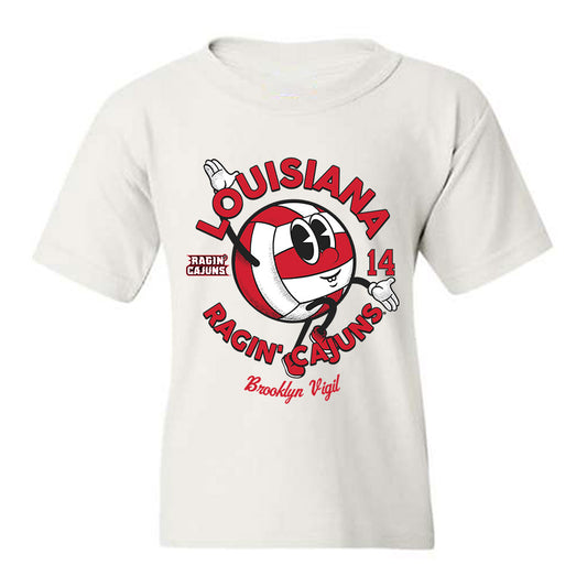 Louisiana - NCAA Women's Volleyball : Brooklyn Vigil - Fashion Shersey Youth T-Shirt-0