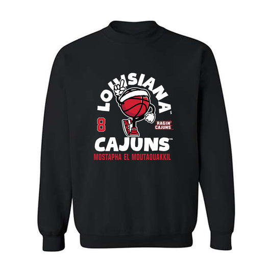 Louisiana - NCAA Men's Basketball : Mostapha El Moutaouakkil - Fashion Shersey Crewneck Sweatshirt-0