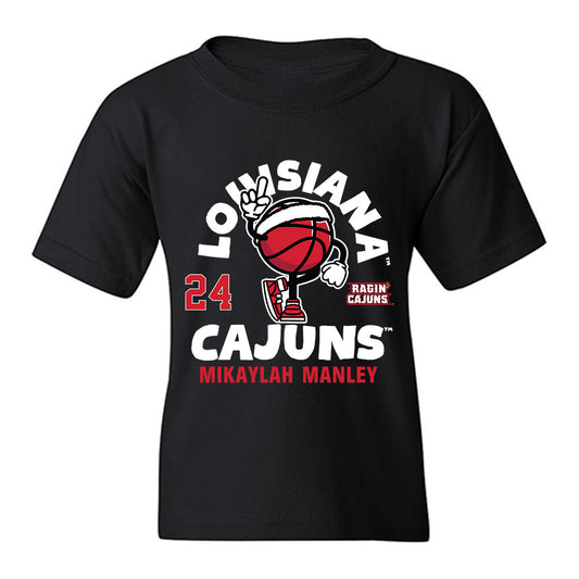 Louisiana - NCAA Women's Basketball : Mikaylah Manley - Fashion Shersey Youth T-Shirt-0