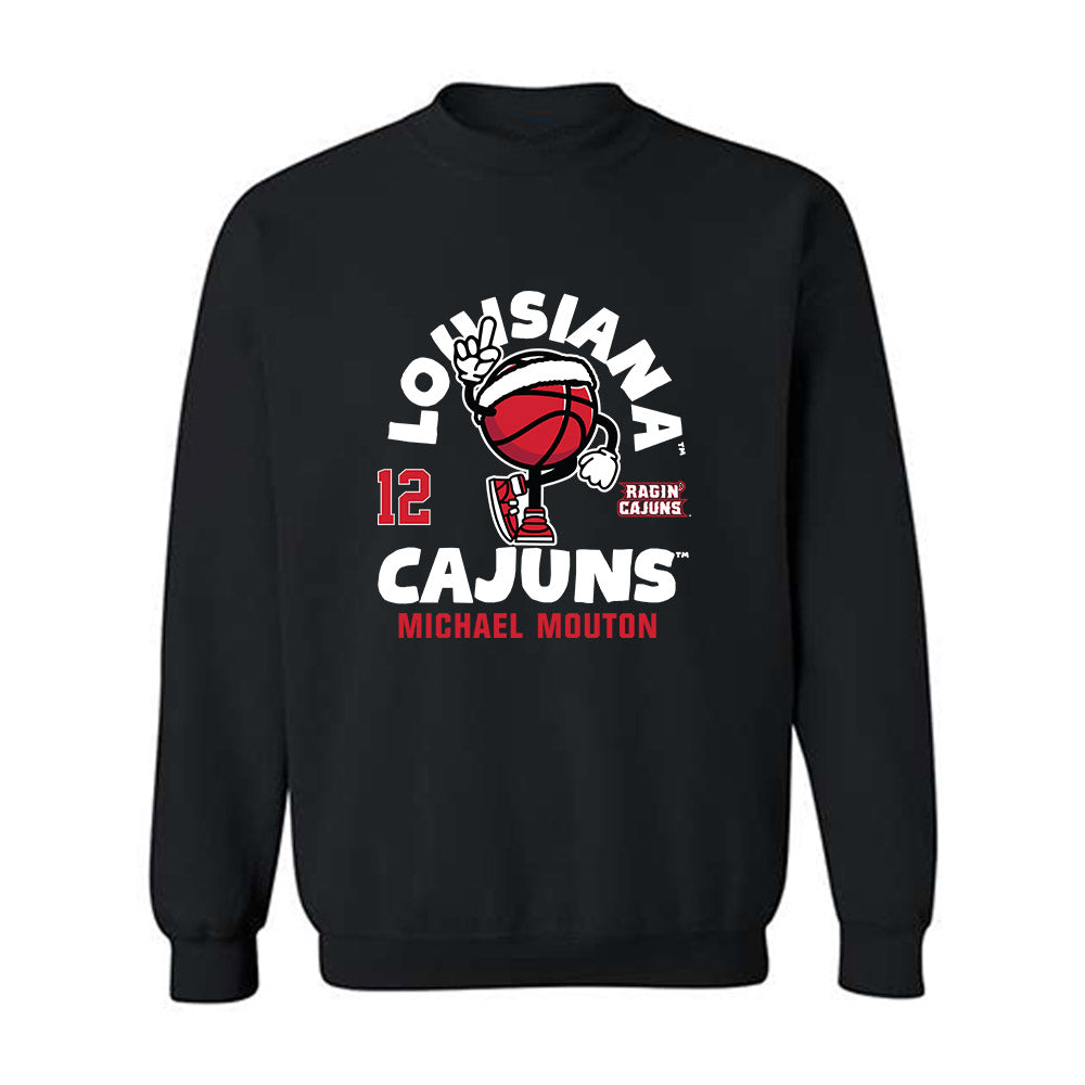 Louisiana - NCAA Men's Basketball : Michael Mouton - Fashion Shersey Crewneck Sweatshirt-0