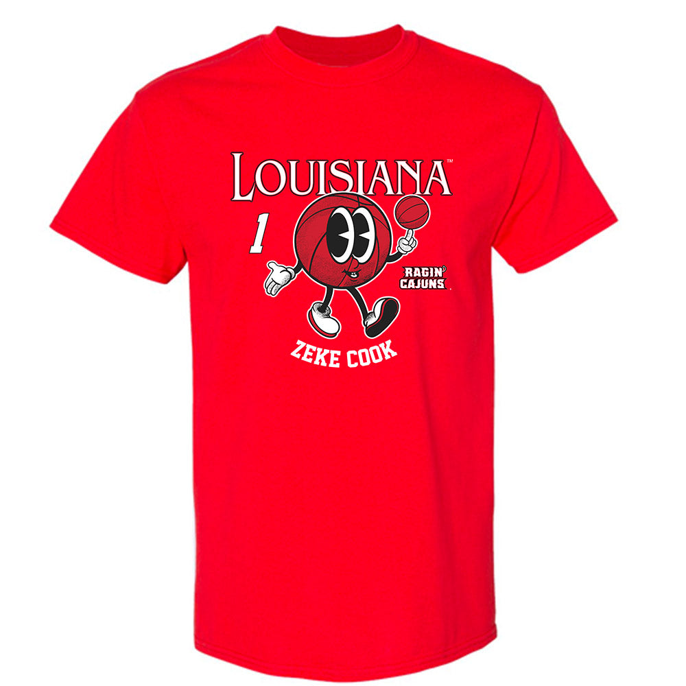 Louisiana - NCAA Men's Basketball : Zeke Cook - Fashion Shersey T-Shirt-0